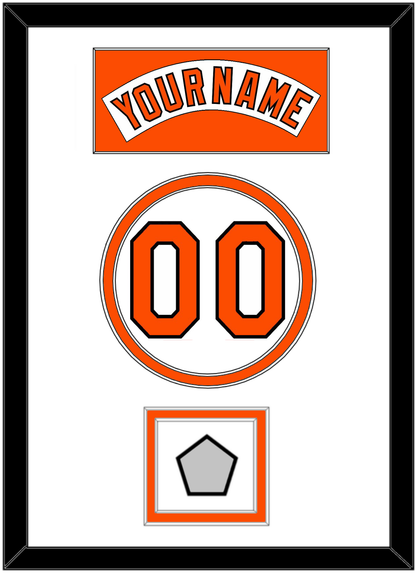 Baltimore Nameplate, Number & World Series Jersey Patch - Home White (1978-1988) - Signature Tier 1