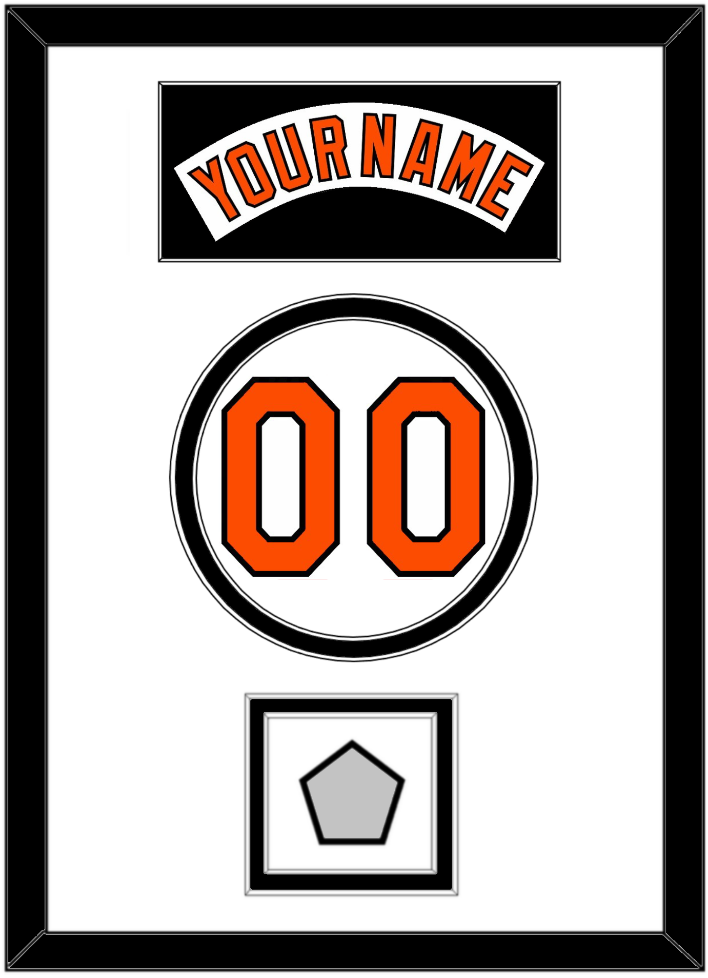 Baltimore Nameplate, Number & World Series Jersey Patch - Home White (1978-1988) - Signature Tier 2