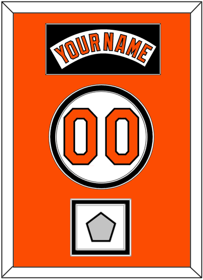 Baltimore Nameplate, Number & World Series Jersey Patch - Home White (1978-1988) - Signature Tier 3
