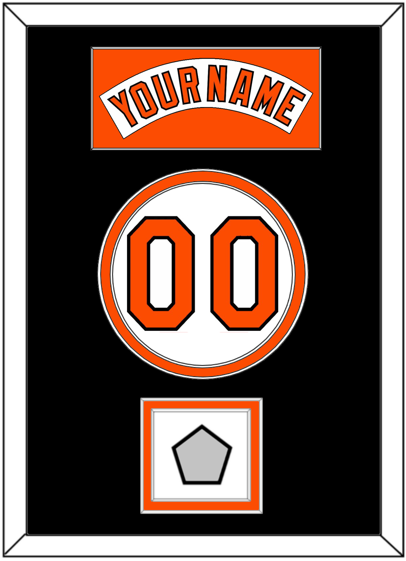 Baltimore Nameplate, Number & World Series Jersey Patch - Home White (1978-1988) - Signature Tier 4