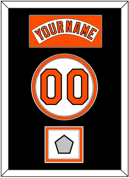 Baltimore Nameplate, Number & World Series Jersey Patch - Home White (1978-1988) - Signature Tier 4