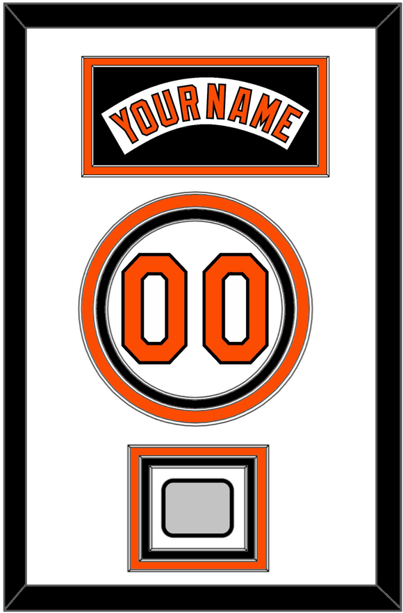 Baltimore Nameplate, Number & World Series Jersey Patch - Home White (1978-1988) - Triple Mat 2