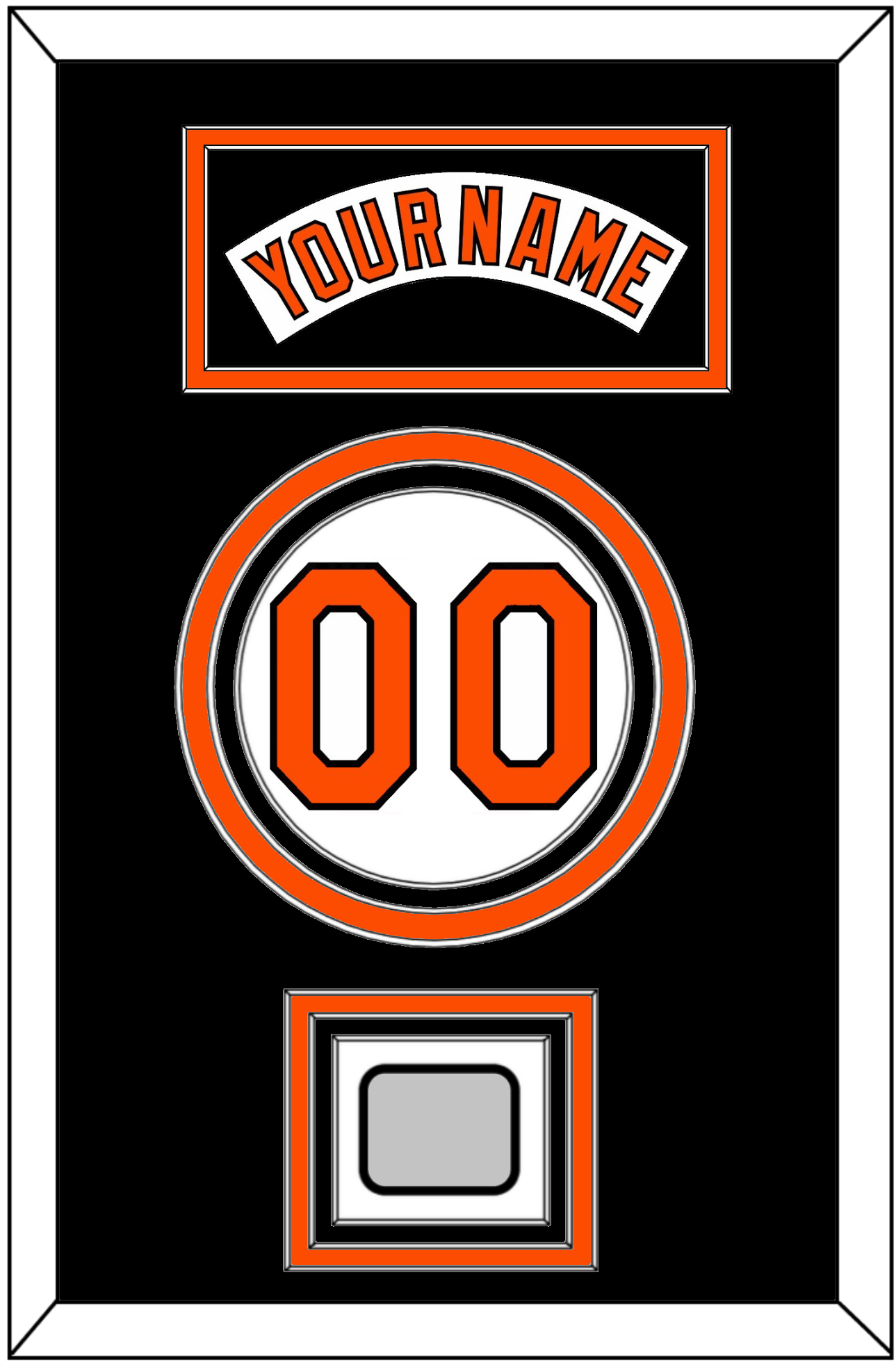 Baltimore Nameplate, Number & World Series Jersey Patch - Home White (1978-1988) - Premier Tier 4