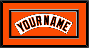 Baltimore Nameplate - Home White (1995-1997) - Double Mat 4