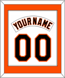 Baltimore Nameplate & Number Combined - Home White (1995-1997) - Single Mat 1