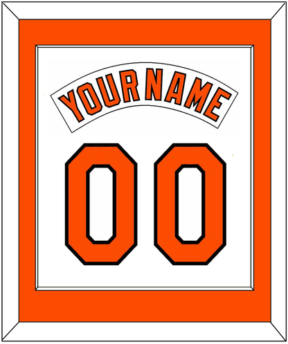 Baltimore Nameplate & Number Combined - Home White (1978-1988) - Essential Tier 1