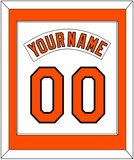 Baltimore Nameplate & Number Combined - Home White (1978-1988) - Single Mat 1