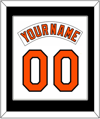 Baltimore Nameplate & Number Combined - Home White (1978-1988) - Essential Tier 2