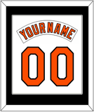 Baltimore Nameplate & Number Combined - Home White (1978-1988) - Single Mat 2