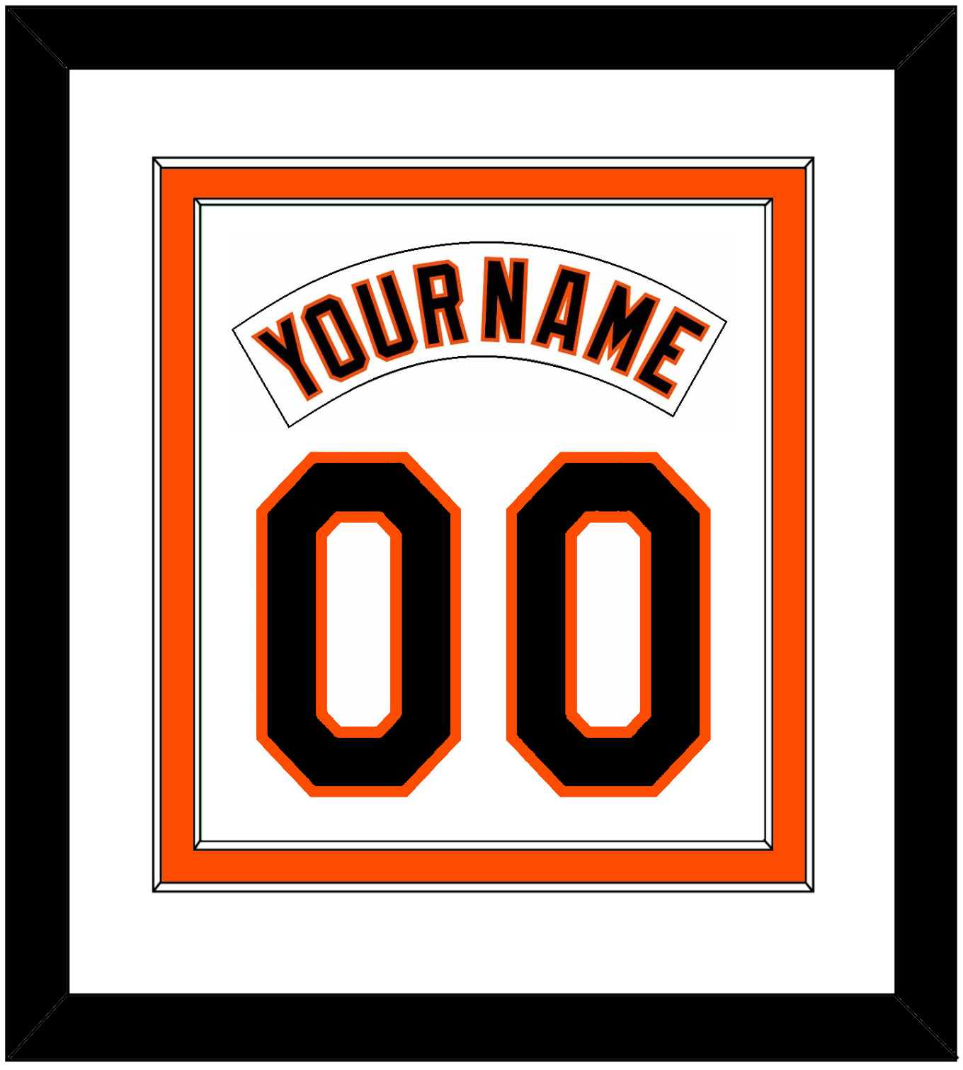 Baltimore Nameplate & Number Combined - Home White (1995-1997) - Signature Tier 1