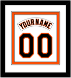 Baltimore Nameplate & Number Combined - Home White (1995-1997) - Double Mat 1