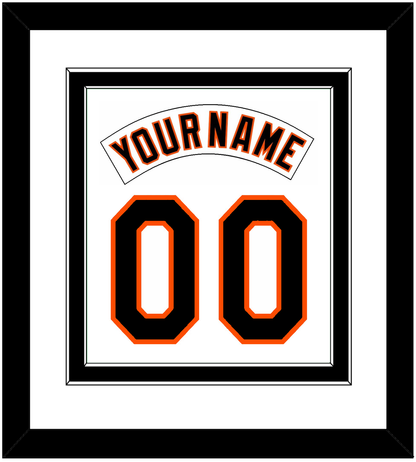Baltimore Nameplate & Number Combined - Home White (1995-1997) - Signature Tier 2