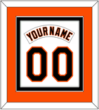 Baltimore Nameplate & Number Combined - Home White (1995-1997) - Double Mat 3