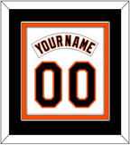 Baltimore Nameplate & Number Combined - Home White (1995-1997) - Double Mat 4