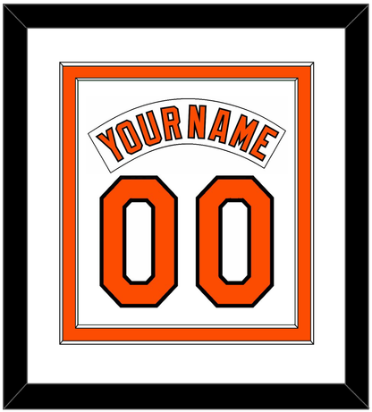 Baltimore Nameplate & Number Combined - Home White (1978-1988) - Signature Tier 1