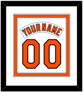 Baltimore Nameplate & Number Combined - Home White (1978-1988) - Double Mat 1