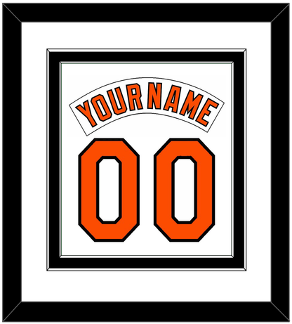 Baltimore Nameplate & Number Combined - Home White (1978-1988) - Signature Tier 2