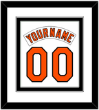 Baltimore Nameplate & Number Combined - Home White (1978-1988) - Double Mat 2