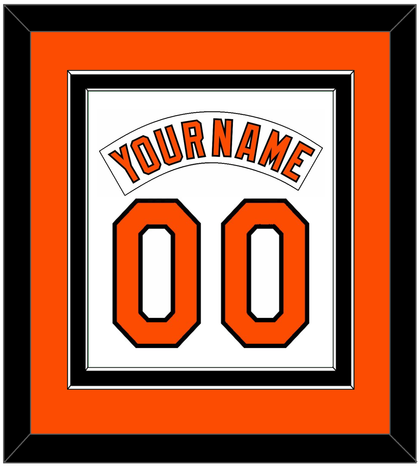 Baltimore Nameplate & Number Combined - Home White (1978-1988) - Signature Tier 3
