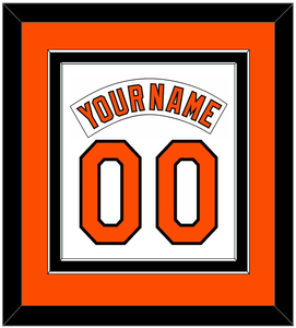 Baltimore Nameplate & Number Combined - Home White (1978-1988) - Double Mat 3