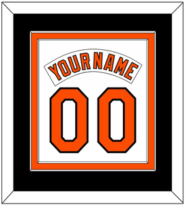 Baltimore Nameplate & Number Combined - Home White (1978-1988) - Double Mat 4