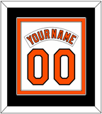 Baltimore Nameplate & Number Combined - Home White (1978-1988) - Double Mat 4