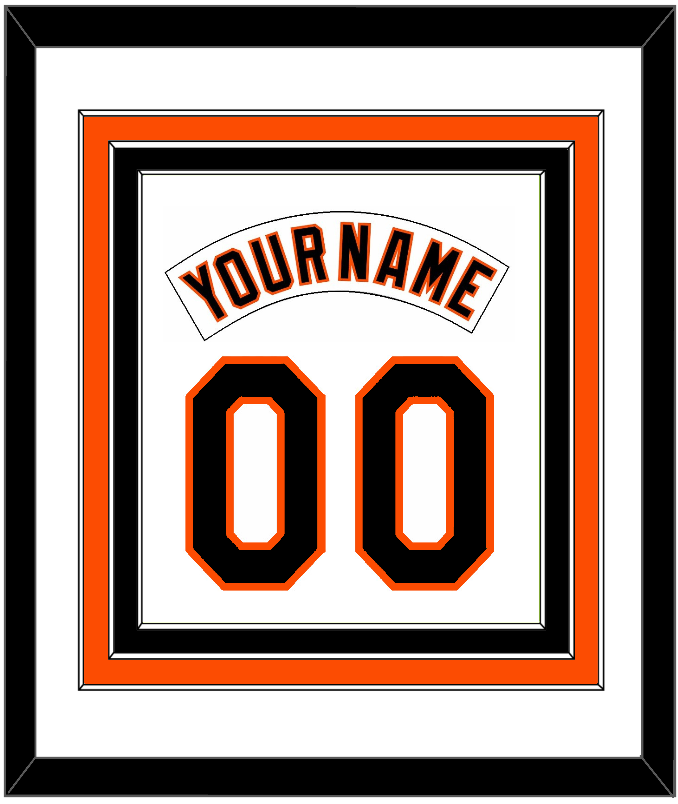 Baltimore Nameplate & Number Combined - Home White (1995-1997) - Premier Tier 1