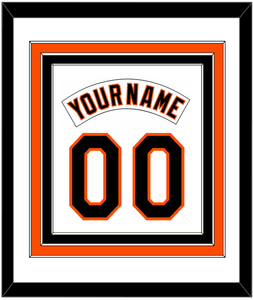 Baltimore Nameplate & Number Combined - Home White (1995-1997) - Triple Mat 1