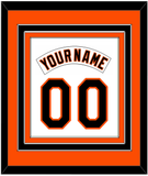 Baltimore Nameplate & Number Combined - Home White (1995-1997) - Triple Mat 2