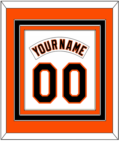 Baltimore Nameplate & Number Combined - Home White (1995-1997) - Premier Tier 2