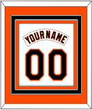 Baltimore Nameplate & Number Combined - Home White (1995-1997) - Triple Mat 2