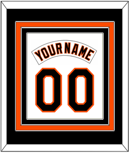 Baltimore Nameplate & Number Combined - Home White (1995-1997) - Triple Mat 3