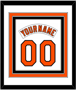 Baltimore Nameplate & Number Combined - Home White (1978-1988) - Triple Mat 1