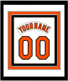 Baltimore Nameplate & Number Combined - Home White (1978-1988) - Triple Mat 1