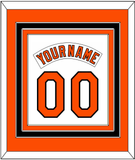 Baltimore Nameplate & Number Combined - Home White (1978-1988) - Triple Mat 2