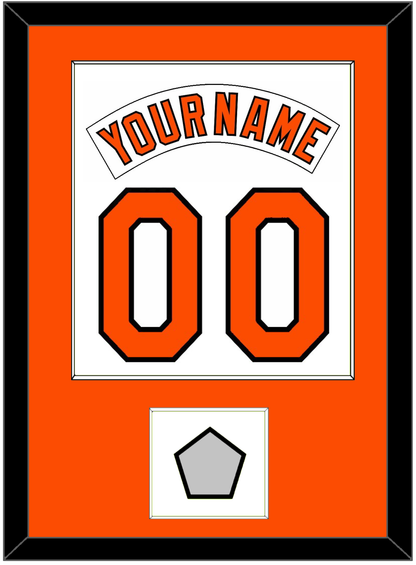 Baltimore Nameplate & Number Combined With 1983 World Series Patch - Home White (1978-1988) - Essential Tier 1