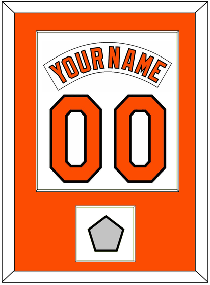 Baltimore Nameplate & Number Combined With 1983 World Series Patch - Home White (1978-1988) - Essential Tier 1