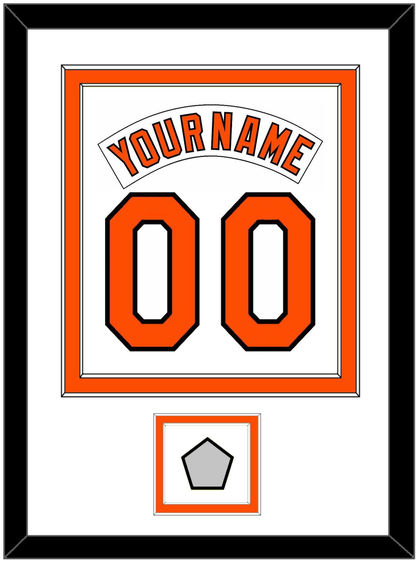Baltimore Nameplate & Number Combined With 1983 World Series Patch - Home White (1978-1988) - Signature Tier 1