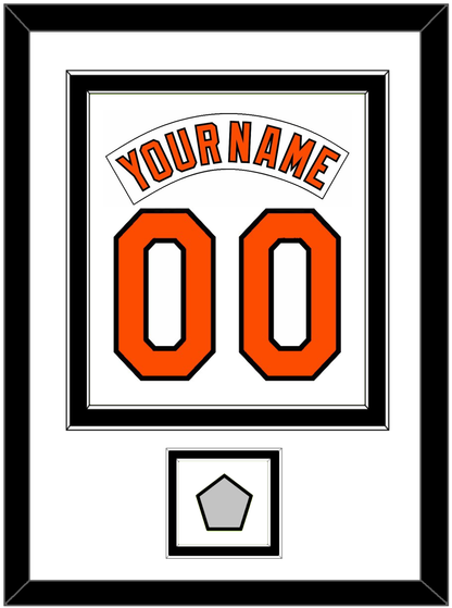 Baltimore Nameplate & Number Combined With 1983 World Series Patch - Home White (1978-1988) - Signature Tier 2
