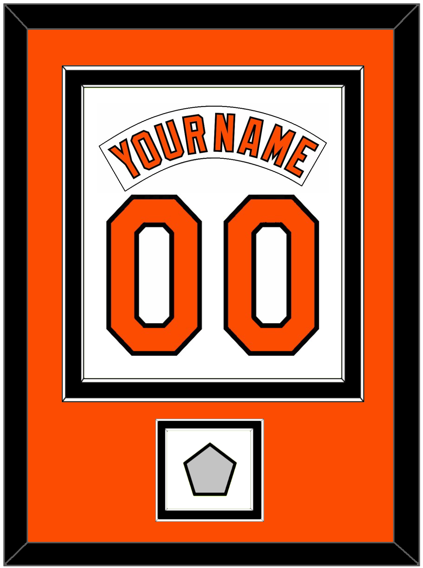 Baltimore Nameplate & Number Combined With 1983 World Series Patch - Home White (1978-1988) - Signature Tier 3
