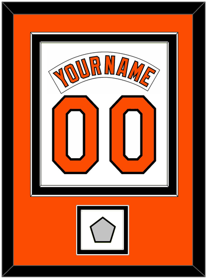 Baltimore Nameplate & Number Combined With 1983 World Series Patch - Home White (1978-1988) - Signature Tier 3