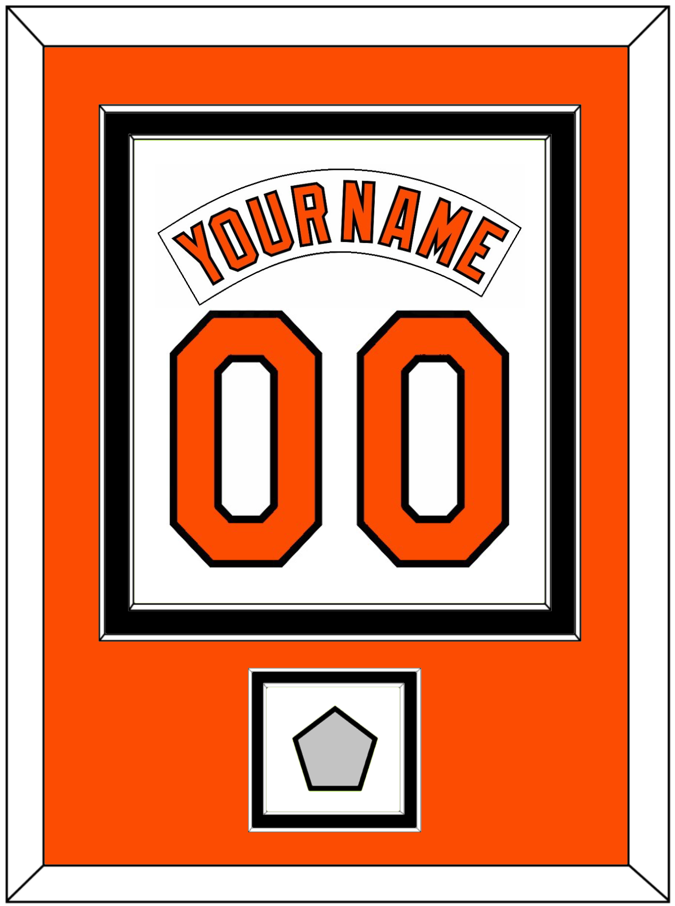 Baltimore Nameplate & Number Combined With 1983 World Series Patch - Home White (1978-1988) - Signature Tier 3