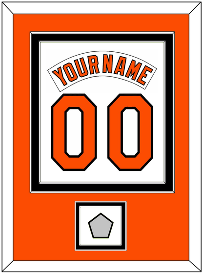 Baltimore Nameplate & Number Combined With 1983 World Series Patch - Home White (1978-1988) - Signature Tier 3