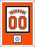 Baltimore Nameplate & Number Combined With 1983 World Series Patch - Home White (1978-1988) - Double Mat 3