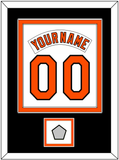 Baltimore Nameplate & Number Combined With 1983 World Series Patch - Home White (1978-1988) - Double Mat 4