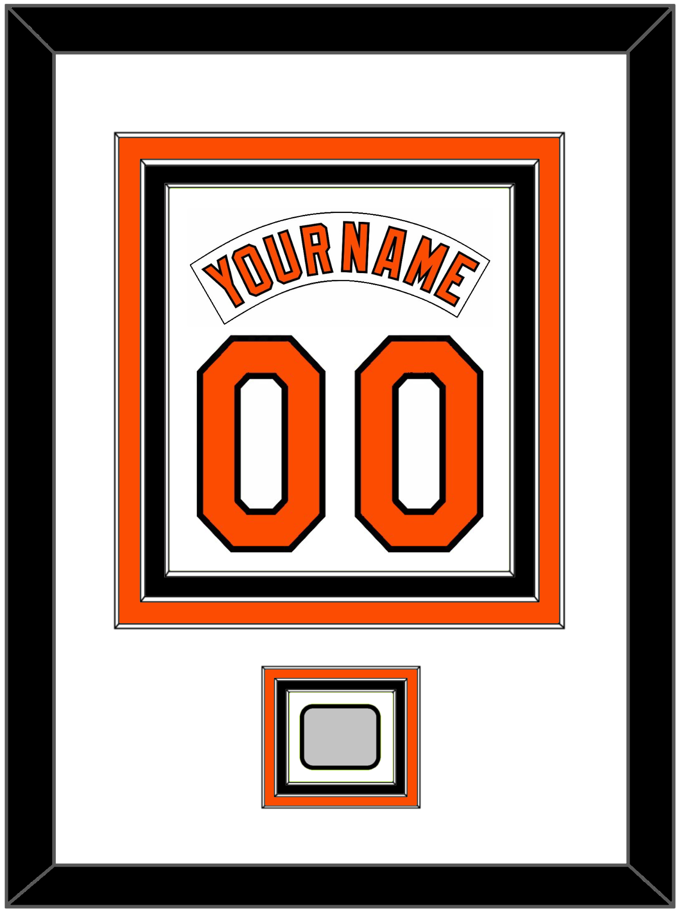 Baltimore Nameplate & Number Combined With 1983 World Series Patch - Home White (1978-1988) - Premier Tier 1