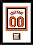 Baltimore Nameplate & Number Combined With 1983 World Series Patch - Home White (1978-1988) - Triple Mat 1