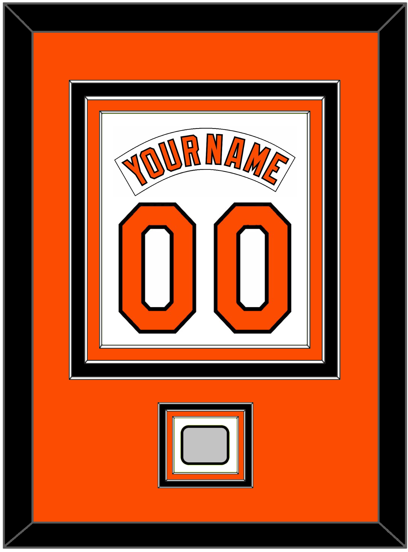 Baltimore Nameplate & Number Combined With 1983 World Series Patch - Home White (1978-1988) - Premier Tier 2
