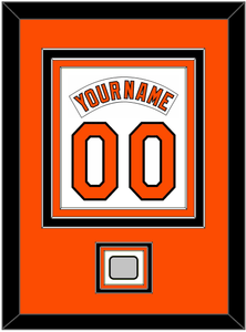 Baltimore Nameplate & Number Combined With 1983 World Series Patch - Home White (1978-1988) - Triple Mat 2