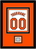 Baltimore Nameplate & Number Combined With 1983 World Series Patch - Home White (1978-1988) - Triple Mat 2